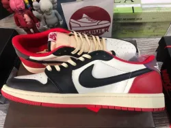  PROTravis Scott x Air Jordan 1 Low Black Red review Olive 01