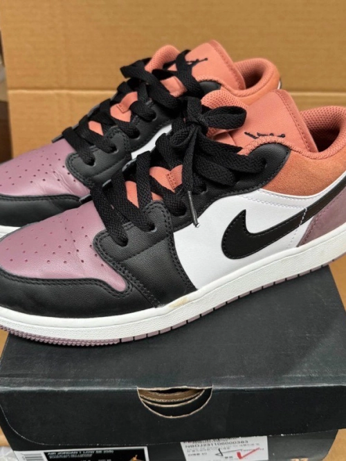 XH Air Jordan 1 Low White Brown Purple review 