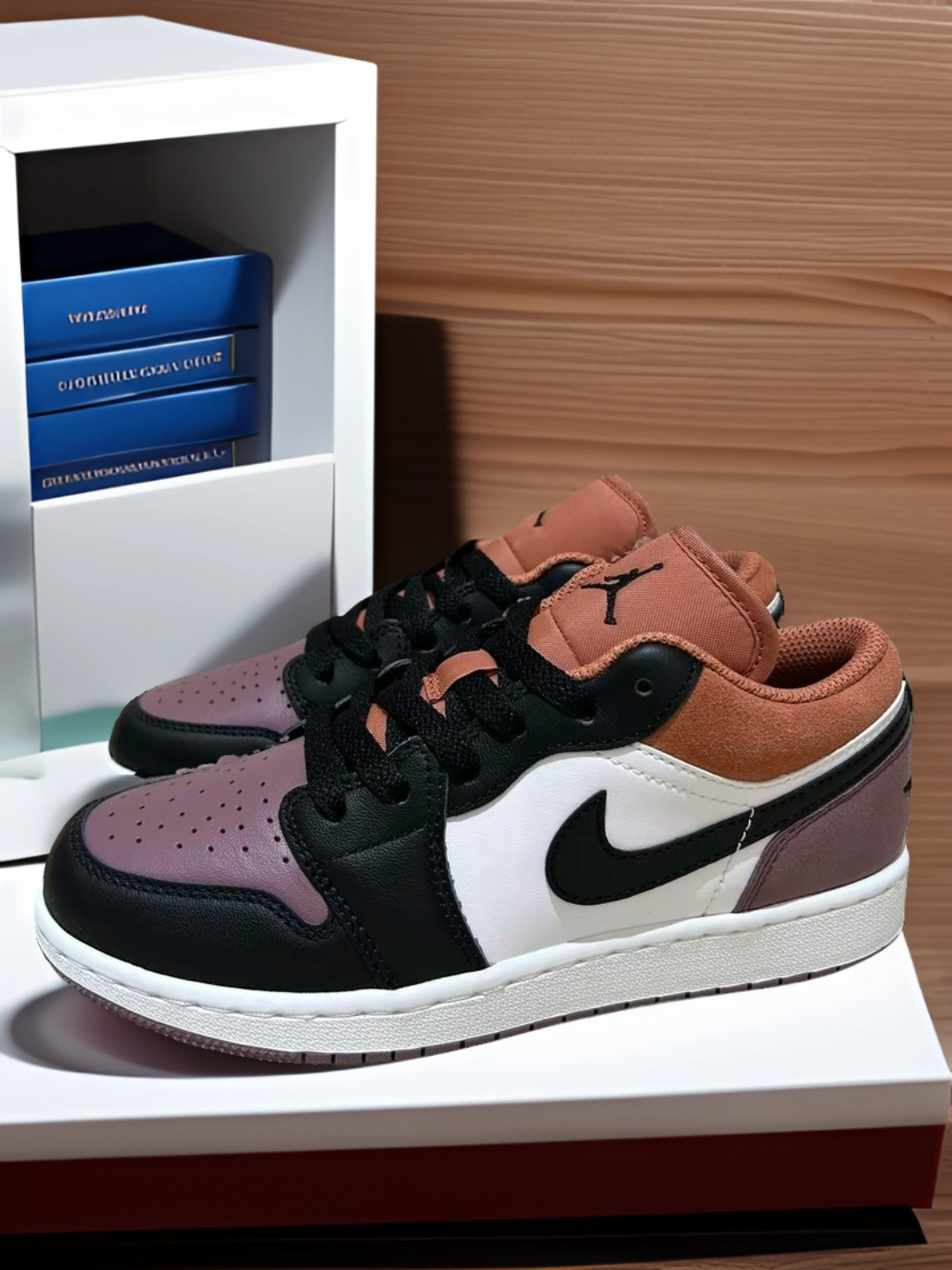 XH Air Jordan 1 Low White Brown Purple review Rosa
