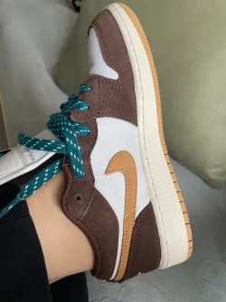 XH Air Jordan 1 Low GS “Cacao Wow” review Tina