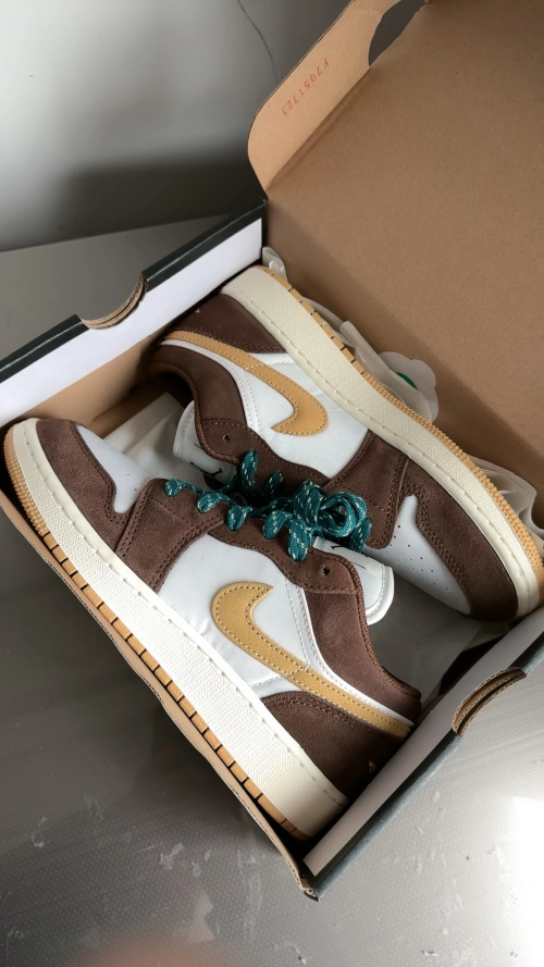 XH Air Jordan 1 Low GS “Cacao Wow” review 