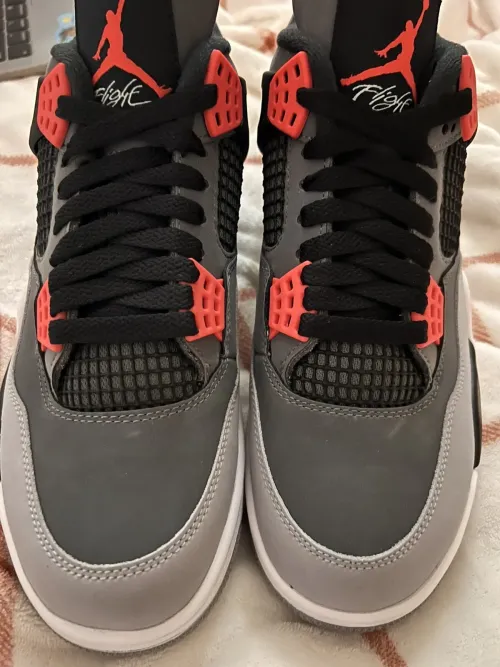  BS Batch Air Jordan 4 Red Glow Infrared review 