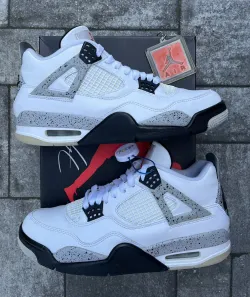 BS Batch Air Jordan 4 Retro White Cement review Becalyn