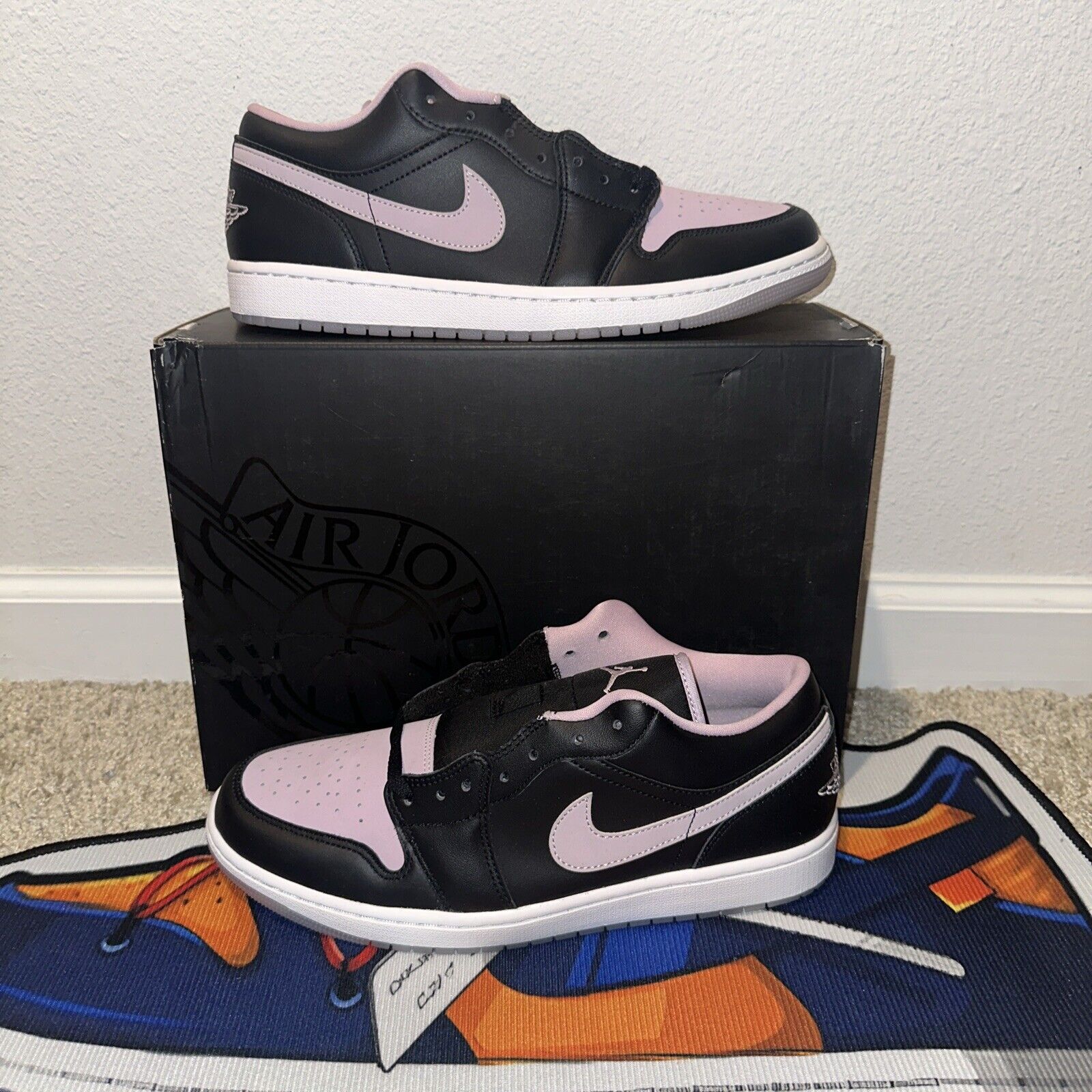 XH Travis Scott x Air Jordan 1 Low Black Purple review Olive 01