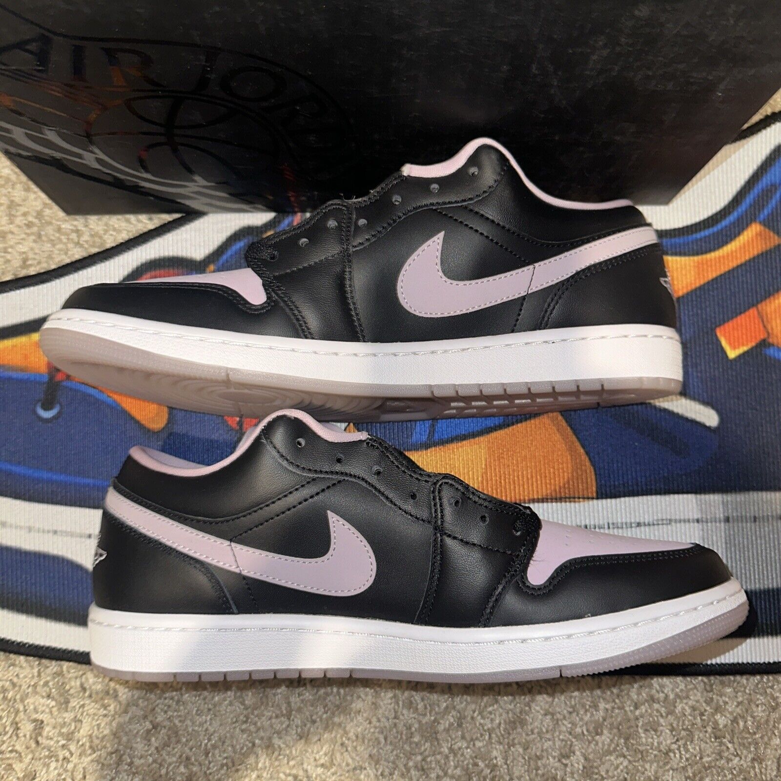 XH Travis Scott x Air Jordan 1 Low Black Purple review Olive 02