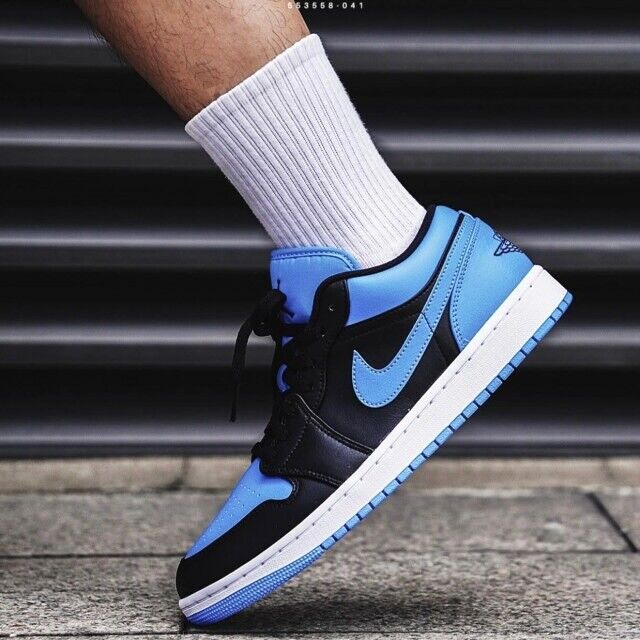 XH Travis Scott x Air Jordan 1 Low New Black Blue review Quincy 01