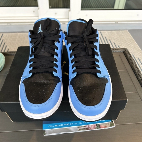 XH Travis Scott x Air Jordan 1 Low New Black Blue review 