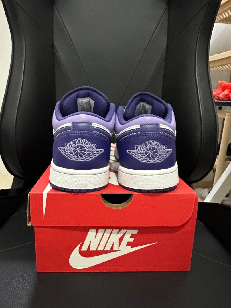 XH Travis Scott x Air Jordan 1 Low Sail White Purple review Diana 01