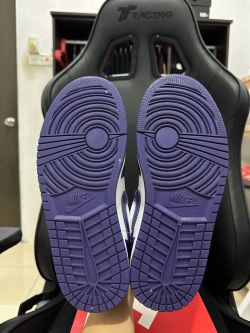 XH Travis Scott x Air Jordan 1 Low Sail White Purple review Diana 02