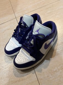 XH Travis Scott x Air Jordan 1 Low Sail White Purple review Evan 02