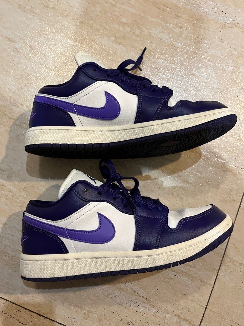 XH Travis Scott x Air Jordan 1 Low Sail White Purple review Evan 03