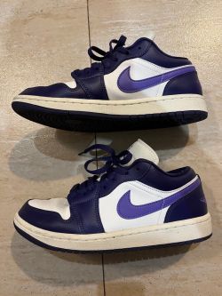 XH Travis Scott x Air Jordan 1 Low Sail White Purple review Evan 04