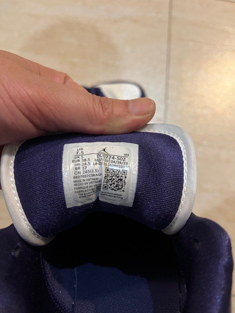 XH Travis Scott x Air Jordan 1 Low Sail White Purple review Evan 05