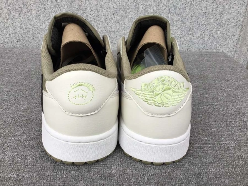 XH Travis Scott x Air Jordan 1 Low Golf “Olive” review 