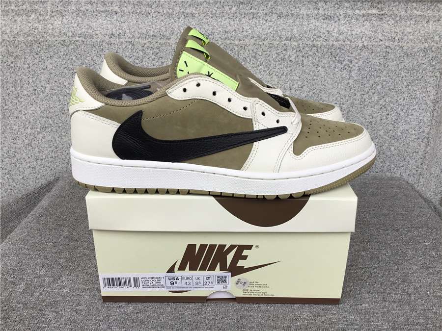 XH Travis Scott x Air Jordan 1 Low Golf “Olive” review Kevin 02