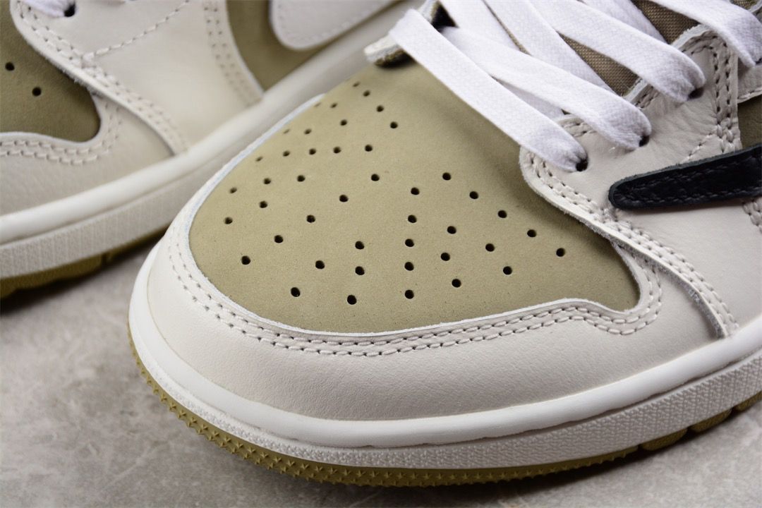 XH Travis Scott x Air Jordan 1 Low Golf “Olive” review Lila 05