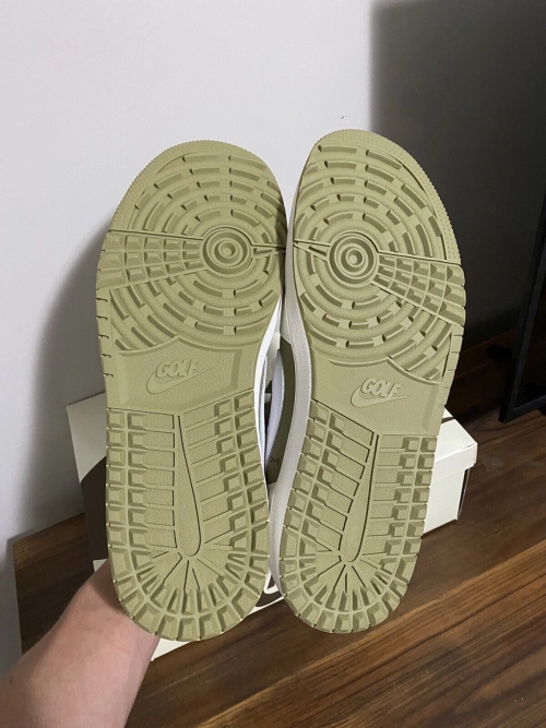 XH Travis Scott x Air Jordan 1 Low Golf “Olive” review 