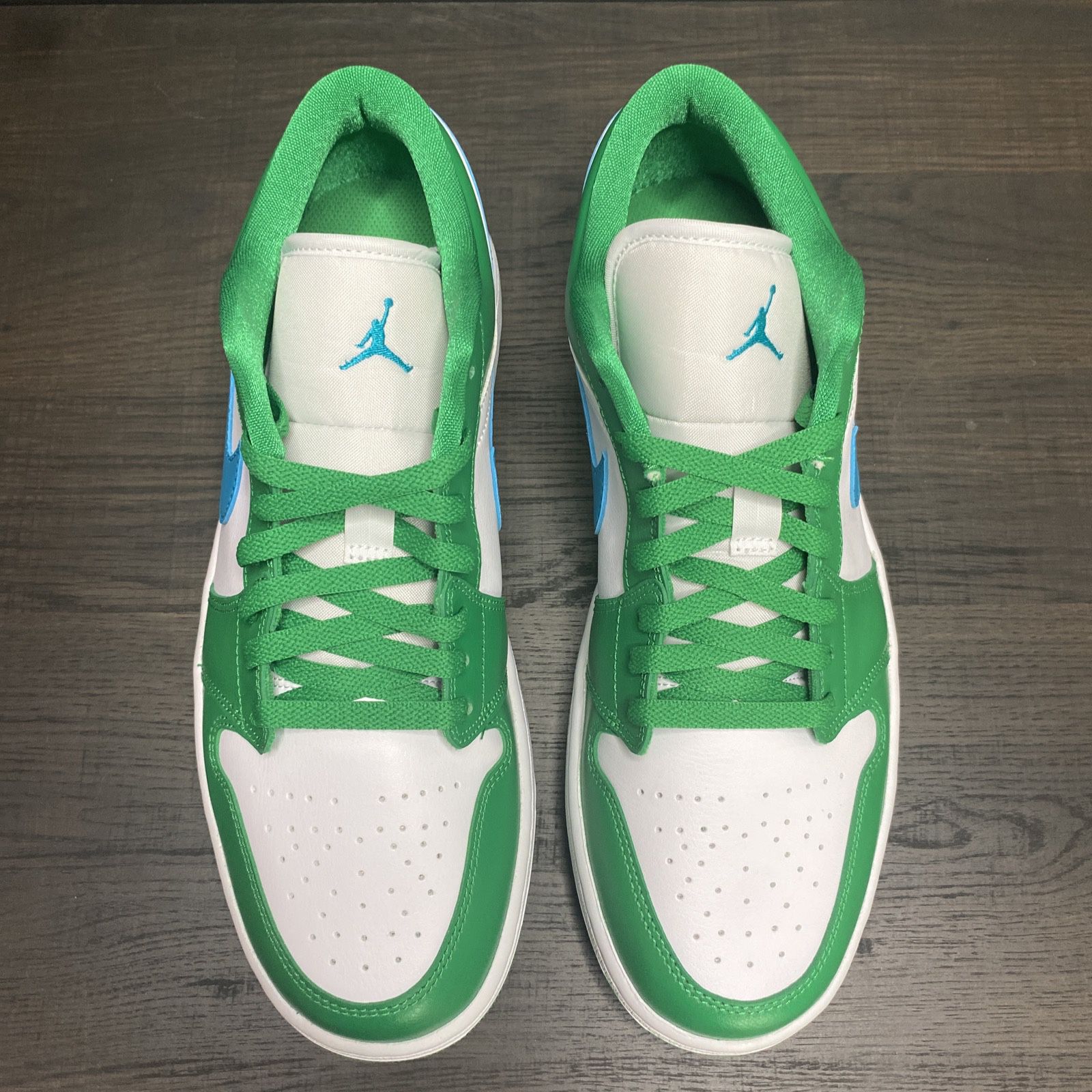 XH Travis Scott x Air Jordan 1 Low White Green Blue review Henry 04