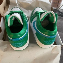 XH Travis Scott x Air Jordan 1 Low White Green Blue review Henry 02