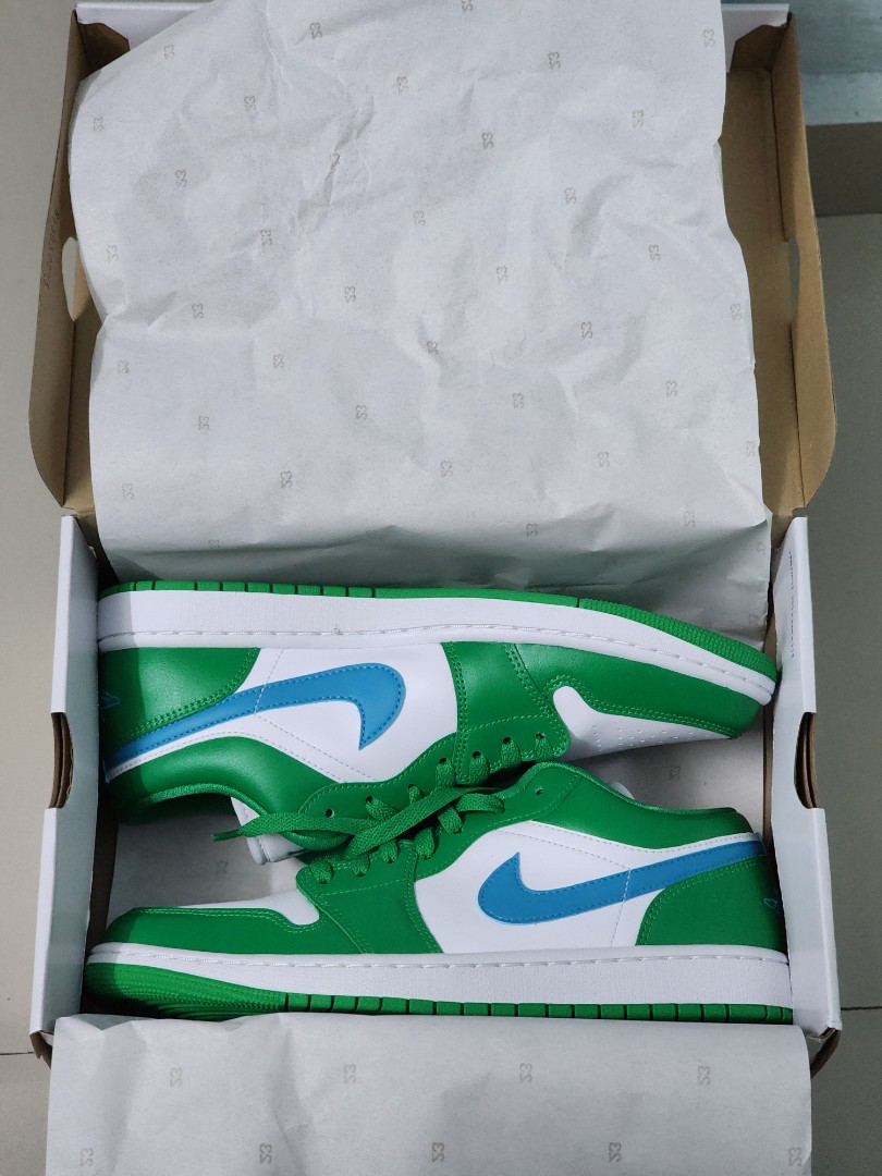 XH Travis Scott x Air Jordan 1 Low White Green Blue review Liam 02