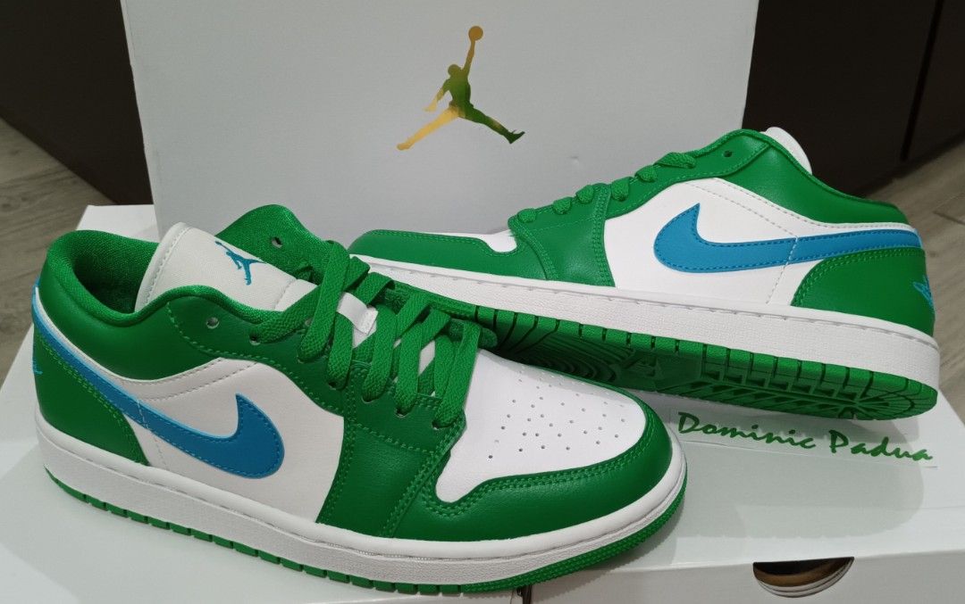 XH Travis Scott x Air Jordan 1 Low White Green Blue review Olive 02