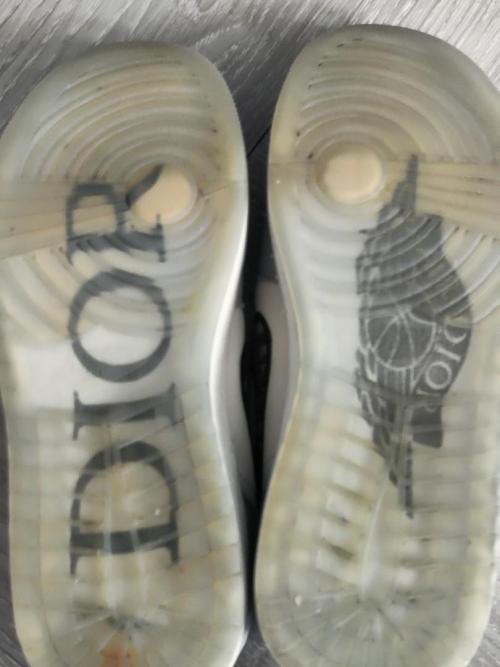 XH Dior x Air Jordan 1 Low Wolf Grey review 