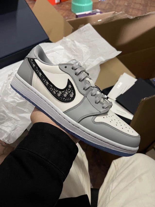 XH Dior x Air Jordan 1 Low Wolf Grey review Wendy 03