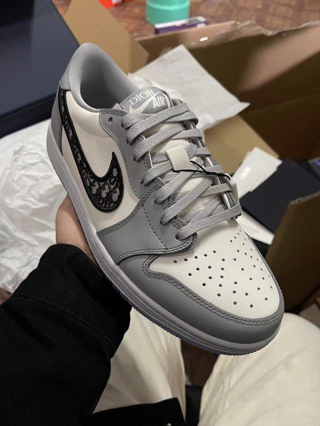 XH Dior x Air Jordan 1 Low Wolf Grey review Wendy 02