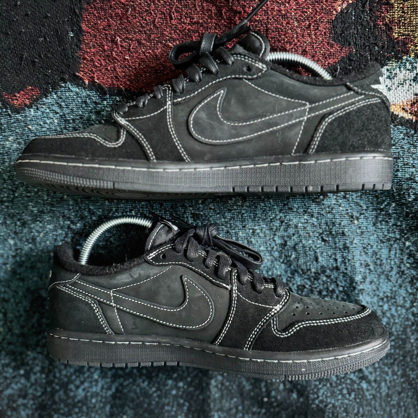 XH Travis Scott x Air Jordan 1 Low OG SP Black Phantom review Dan 04
