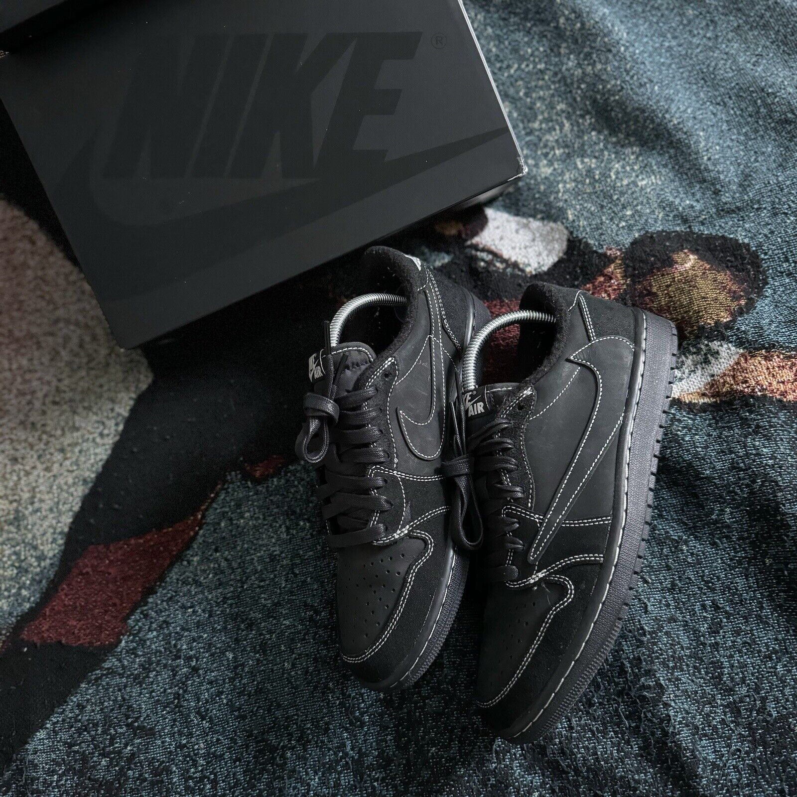 XH Travis Scott x Air Jordan 1 Low OG SP Black Phantom review Dan 06