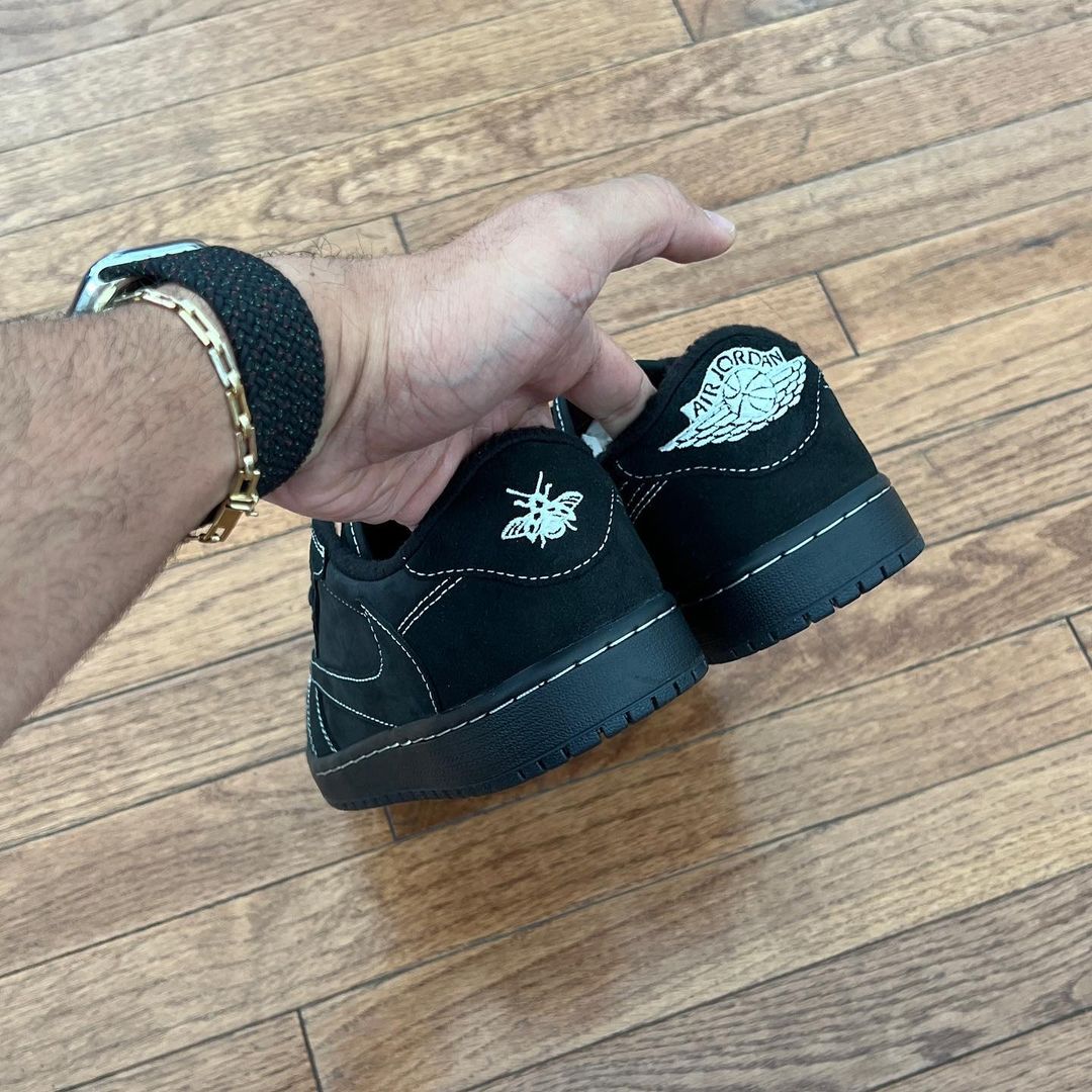 XH Travis Scott x Air Jordan 1 Low OG SP Black Phantom review Fred 02