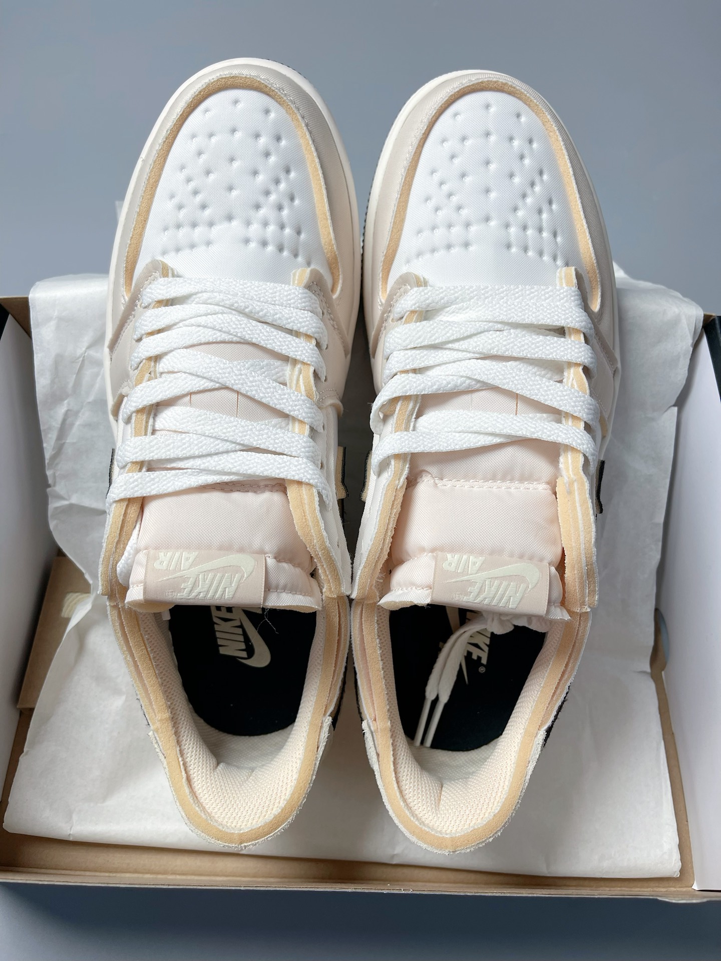 XH Air Jordan 1 Low Rice Gray Sponge review Wendy 01