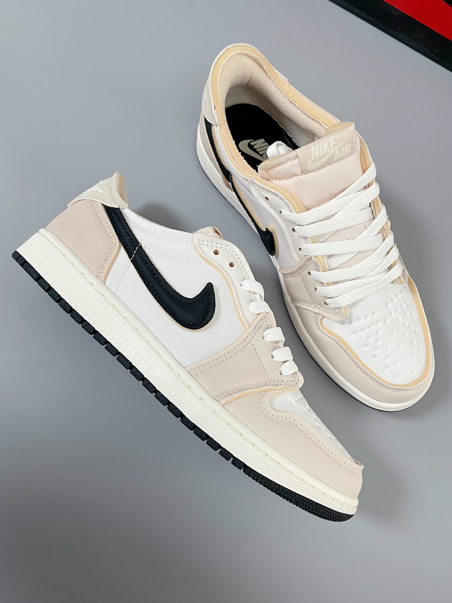 XH Air Jordan 1 Low Rice Gray Sponge review Wendy 03