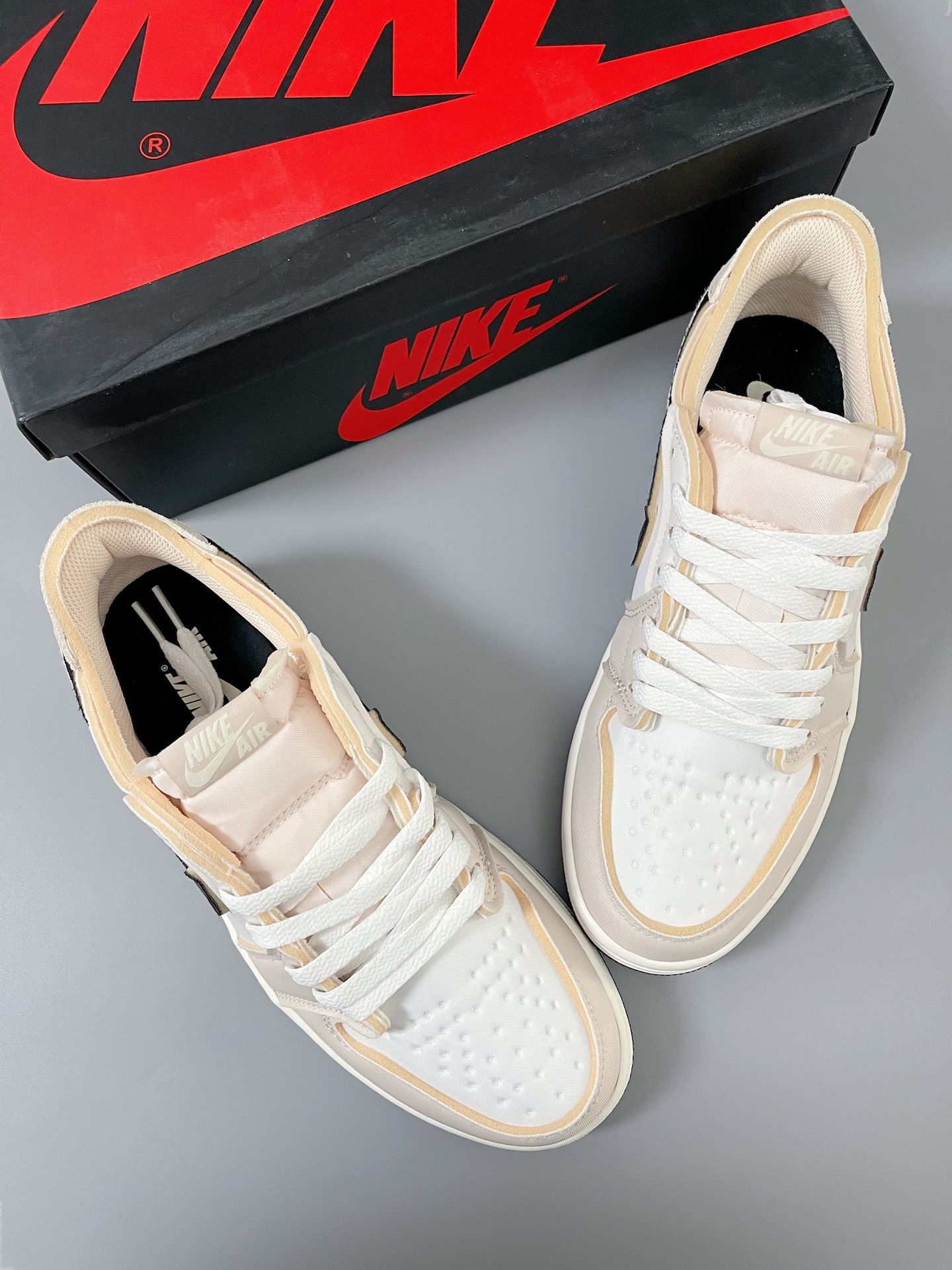 XH Air Jordan 1 Low Rice Gray Sponge review Wendy 04