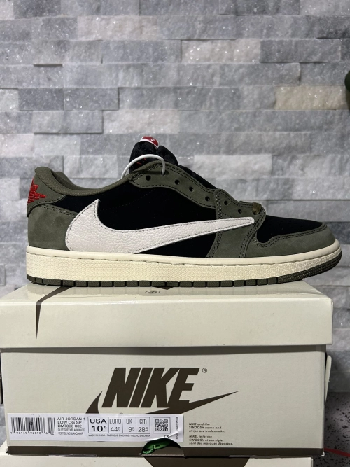 XH Travis Scott x Air Jordan 1 Low Green Barb review 
