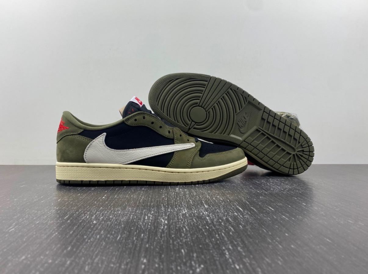 XH Travis Scott x Air Jordan 1 Low Green Barb review Yolanda