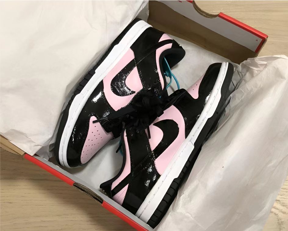 SX Nike Dunk Low Pink Black Patent review Bexte