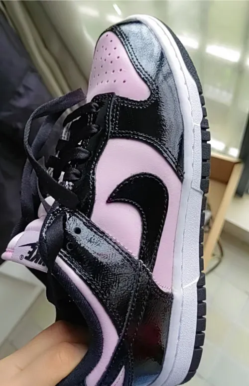 SX Nike Dunk Low Pink Black Patent review 