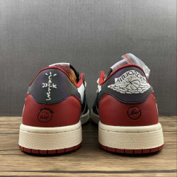 XH Travis Scott x Air Jordan 1 Low Black Red review Ursula 03