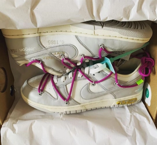 GB OFF WHITE x Nike Dunk SB Low The 50 NO.21 review 