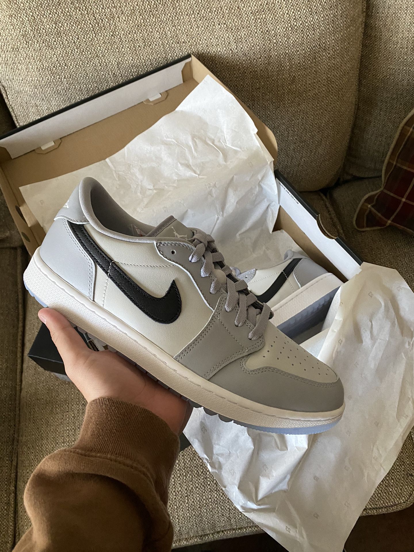 XH Air Jordan 1 Low Golf Wolf Grey review Charles 03