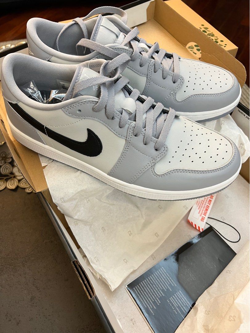 XH Air Jordan 1 Low Golf Wolf Grey review George 01