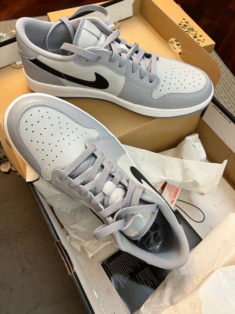 XH Air Jordan 1 Low Golf Wolf Grey review George 03