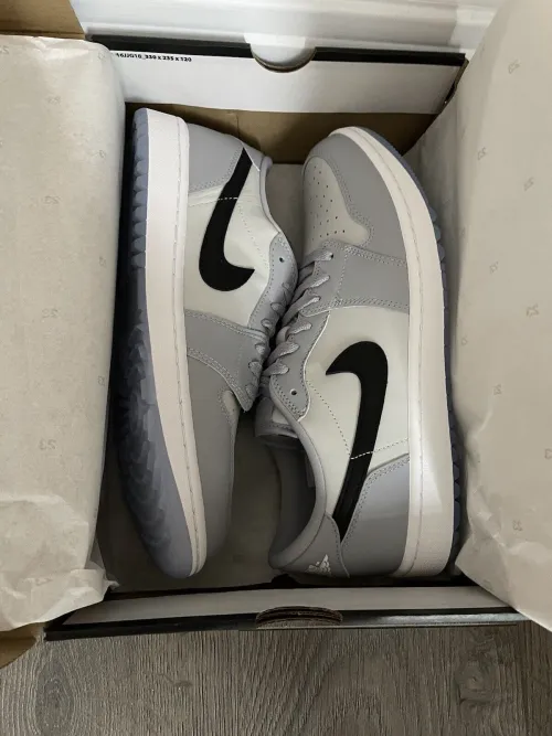 XH Air Jordan 1 Low Golf Wolf Grey review 