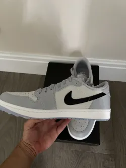 XH Air Jordan 1 Low Golf Wolf Grey review Quentin 06