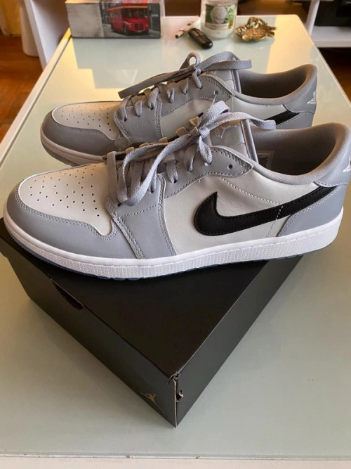 XH Air Jordan 1 Low Golf Wolf Grey review 