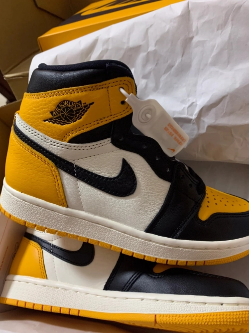 🔥Air Jordan 1 High OG Yellow Toe review 