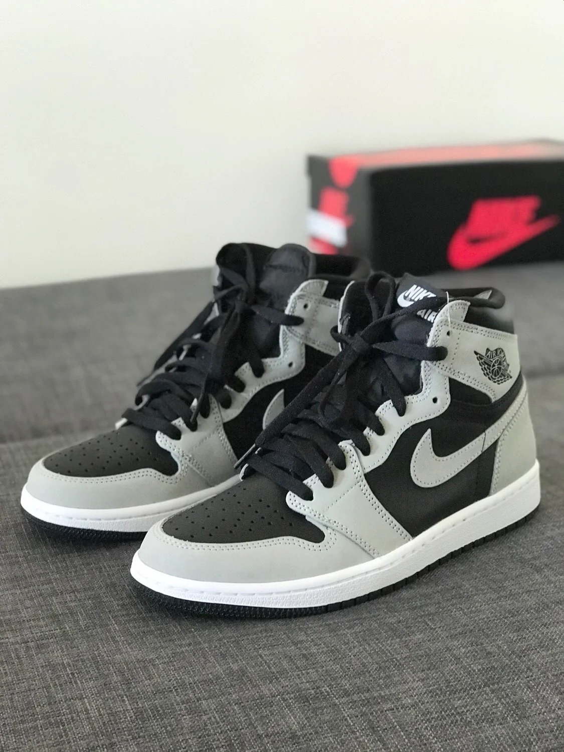 🔥Air Jordan 1 Shadow 2.0 Black Light Smoke Grey review AMAZADDICT