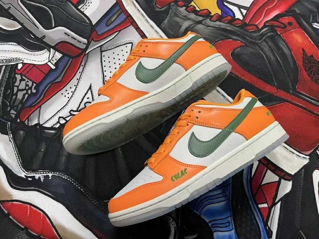 🔥Nike Dunk Low White Orange review Broander