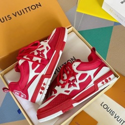 Louis Vuitton Leather lace up Fashionable Board Shoes Red review CAROLINA ABREU